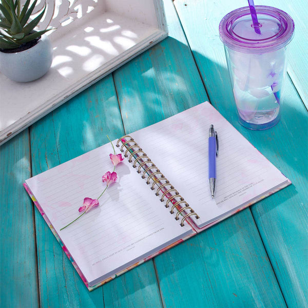 All Things Through Christ Floral Journal