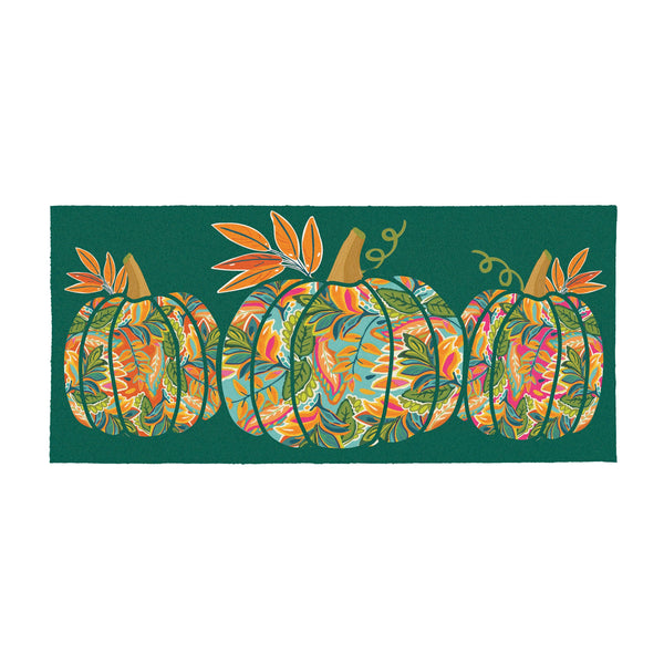 Grateful Gatherings Jacobean Pumpkin Flocked Coir Sassafras