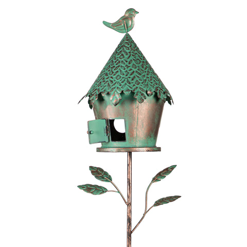 TiKi style Birdhouse Garden Stake