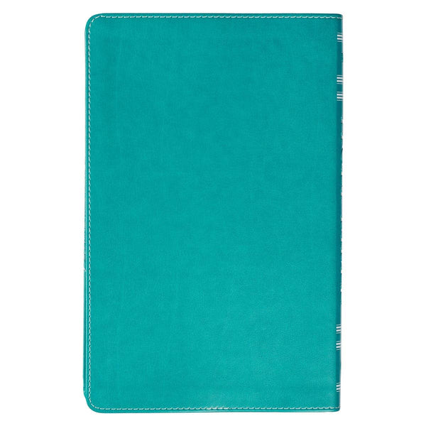 KJV Bible Gift Edition Faux Leather, Teal Butterfly