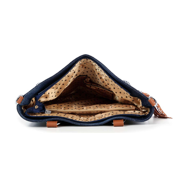 Rhinestone Denim Fashion Tote