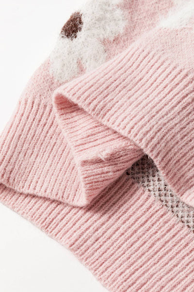 Plink Sherpa Floral Sweater