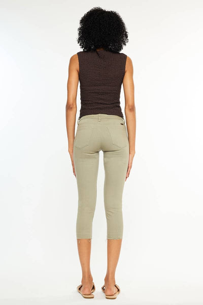 KanCan Olive Capri Jean