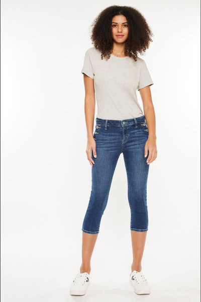 KanCan front fake pocket Capri