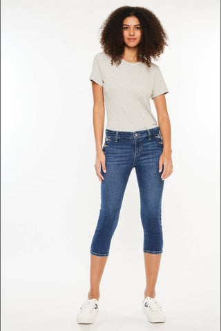 KanCan front fake pocket Capri