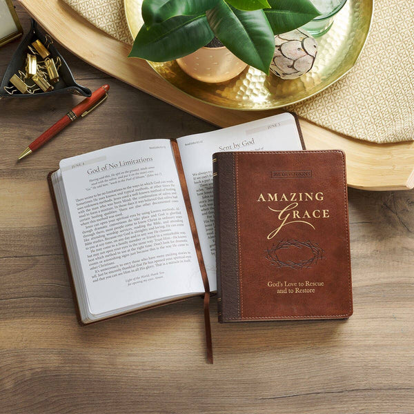 Amazing Grace Faux Leather devtional