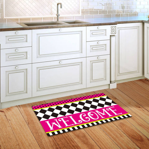Neon Checkerboard Doormat