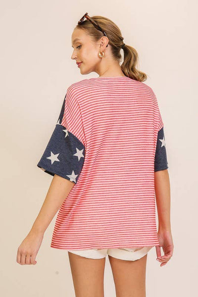 USA Patriotic Americana Top