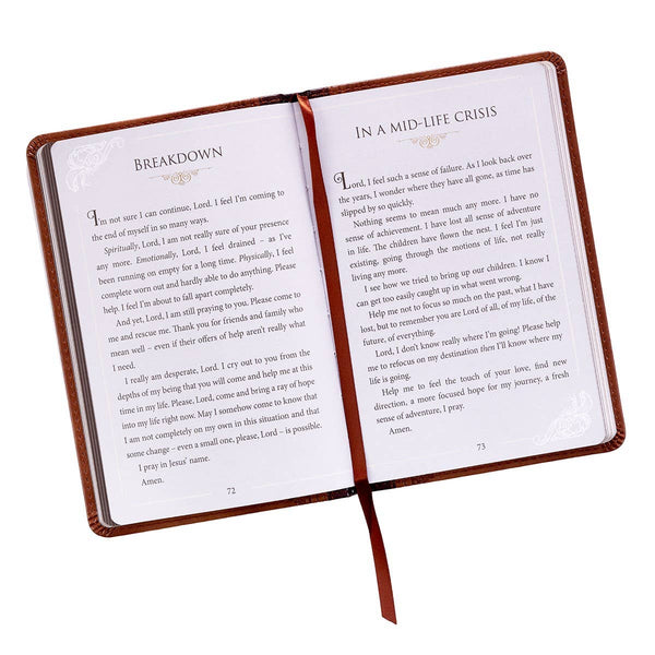 A Book of Prayers Faux Leather Book