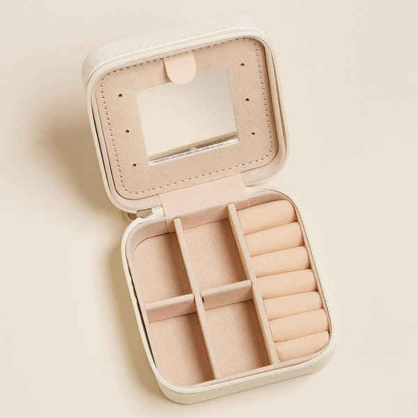 Daisy Flower Portable Square Jewelry Box