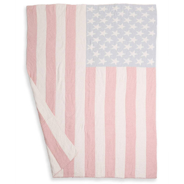 American Flag Reversible Throw Blanket