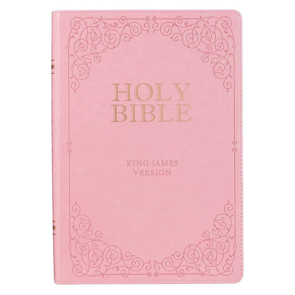 KJV Bible Giant Print Full-size Faux Leather, Pink