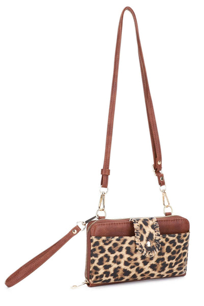 Leopard Crossbody Wallet