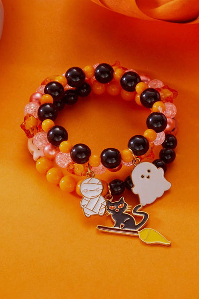 Halloween 3 pc Pendent Stretch Bracelet