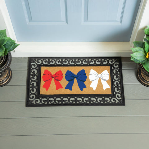 American Classic Red White & Bow Sassafras Insert Mat