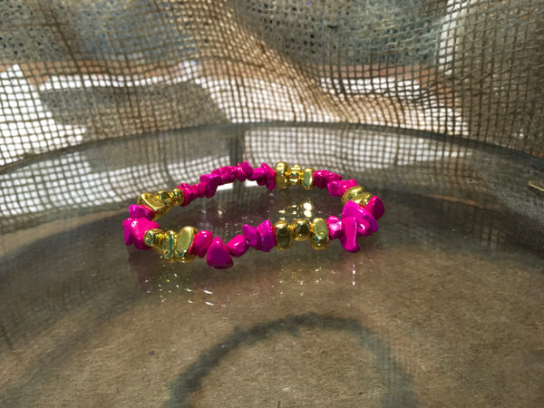 Bright Pink Bracelet Stack
