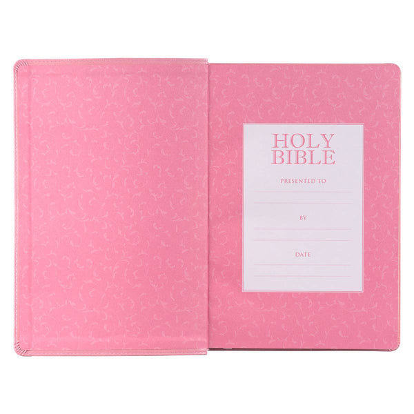 KJV Bible Giant Print Full-size Faux Leather, Pink
