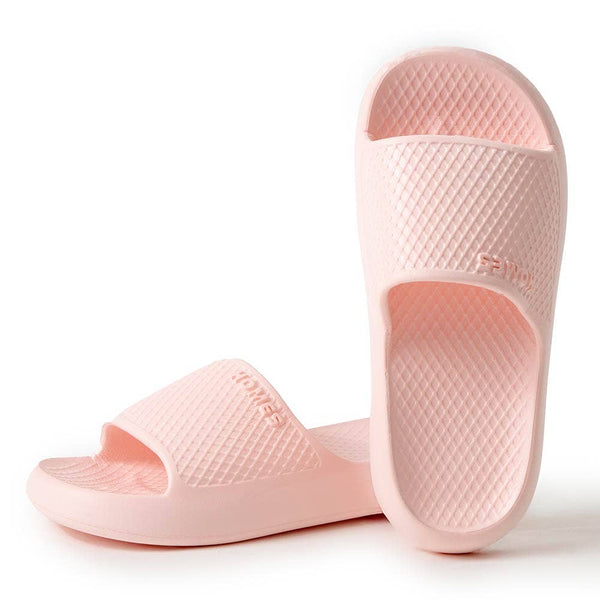 Pink Solid Slide Slippers