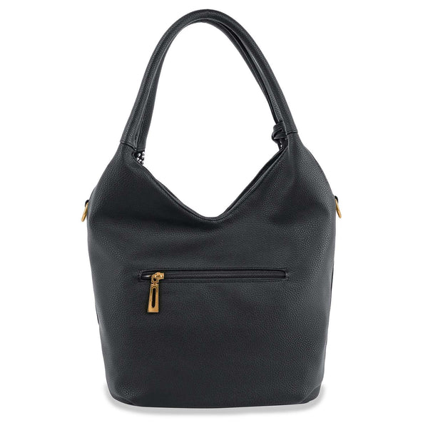 Gray Bling Banded Shoulder Bag