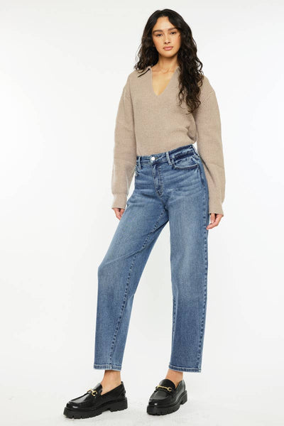 Kan Can barrel wide leg jeans