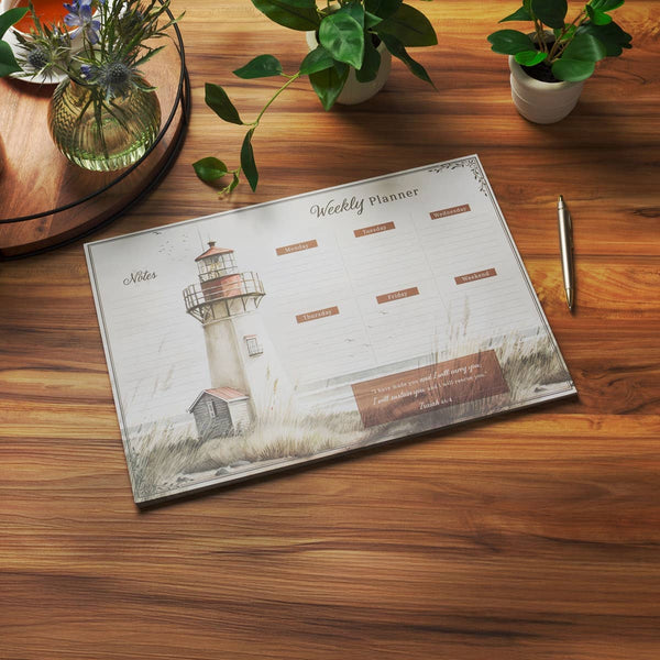 Lighthouse I Will Carry You Isa. 46:4 Weekly Calendar planner