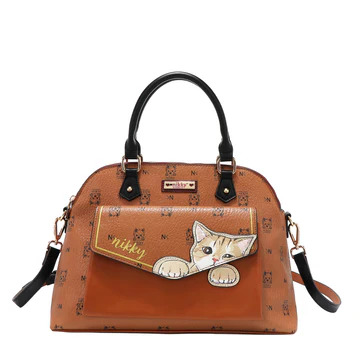 Brown NIKKY FINDS MEOW Handbag