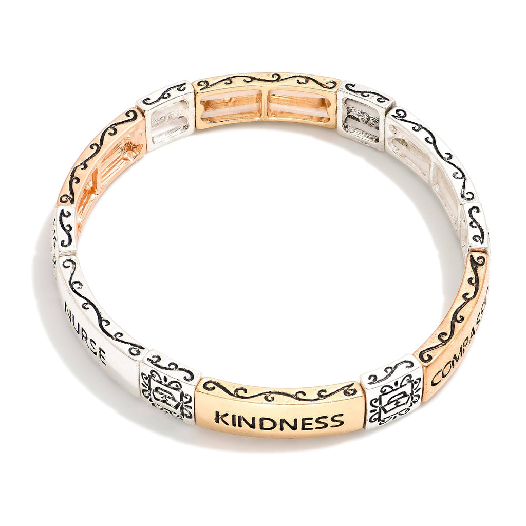 Nurse multi tone stretch bracelet