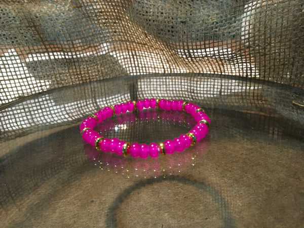 Bright Pink Bracelet Stack