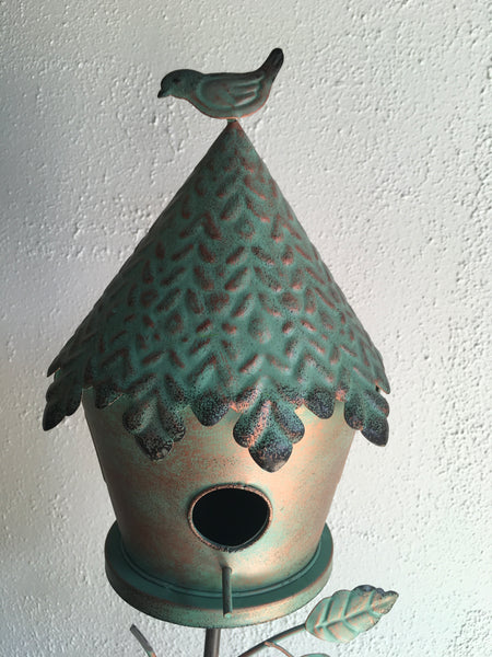 TiKi style Birdhouse Garden Stake