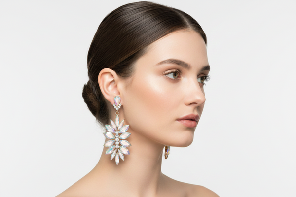 AB Designer style gold earrings