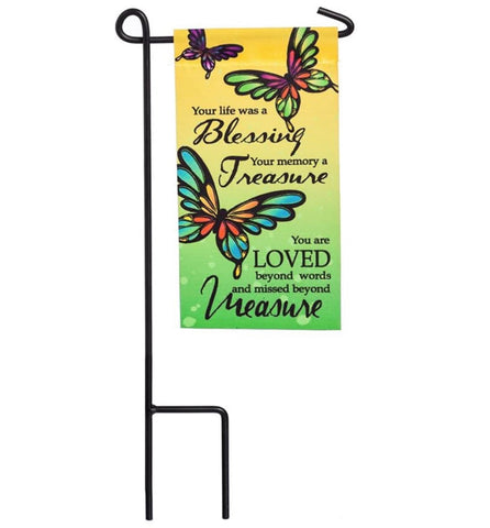 Butterfly Blessing Treasure Memorial Mini-Flag