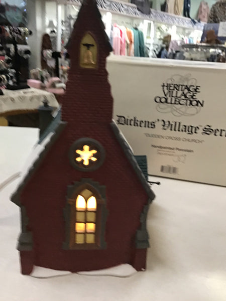 Golden Cross Church 1995 Dept 56 Dickens Village Series