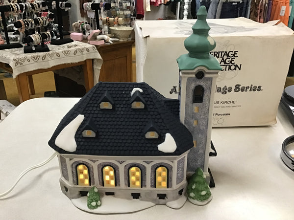 St Nikolaus Kirche Church 1991 Dept 56 Alpine Village Series