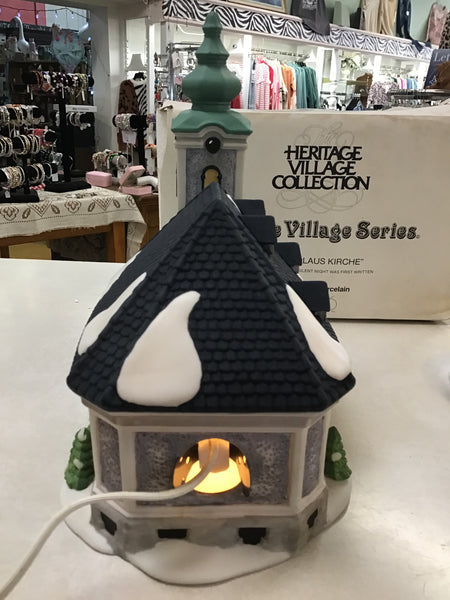 St Nikolaus Kirche Church 1991 Dept 56 Alpine Village Series