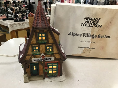 Kukuck Uhren 1992 Dept 56 Alpine Village Series