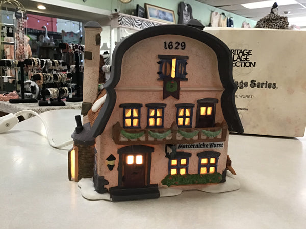 Metterniche Wurst Sausage 1992 Dept 56 Alpine Village
