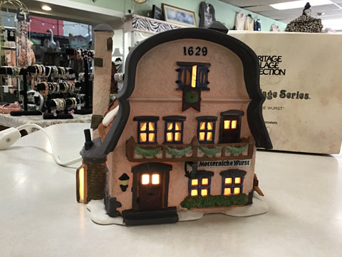 Metterniche Wurst Sausage 1992 Dept 56 Alpine Village
