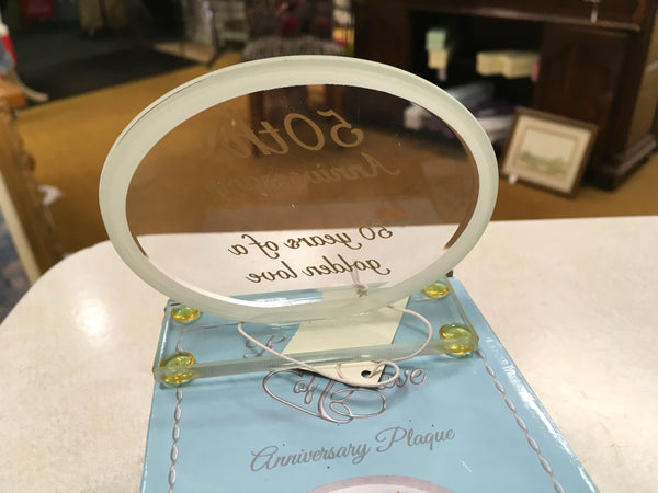 50th Anniversary Plaque  Reflections of Love Russ