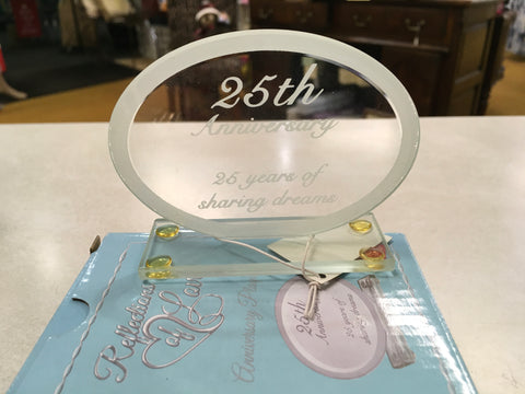 25th Anniversary Plaque  Reflections of Love Russ