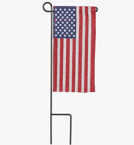 American Mini Flag with Flag Pole Stake