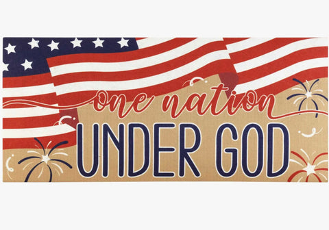 One Nation Under God Doormat Insert