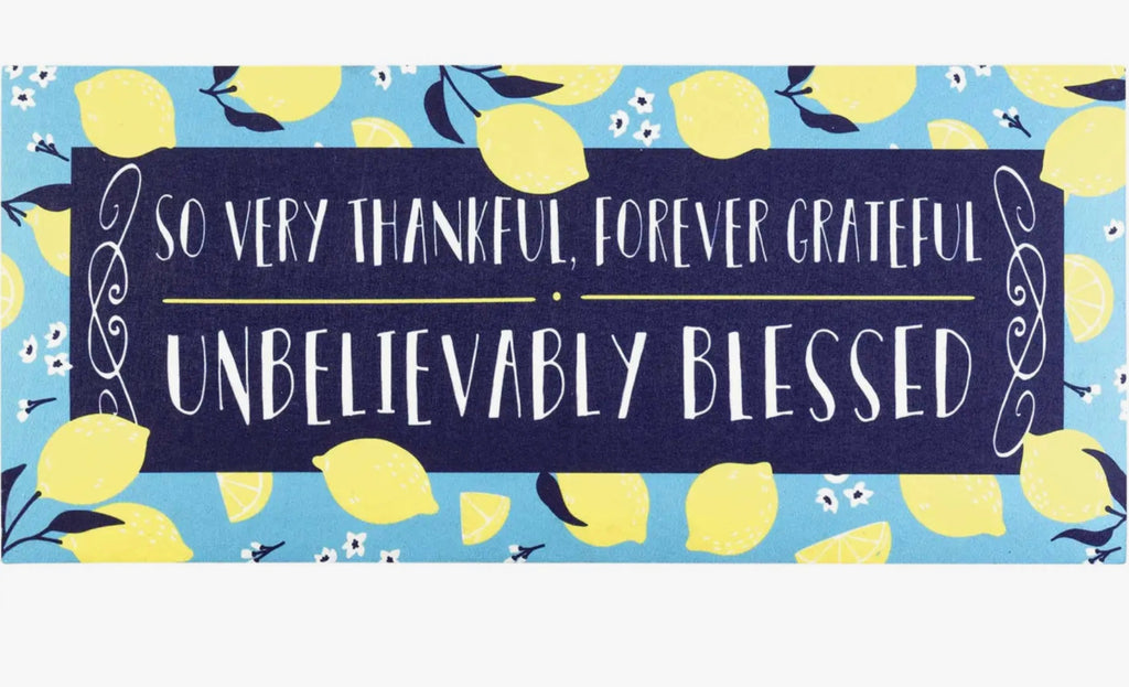 Thankful Grateful Blessed Doormat Insert