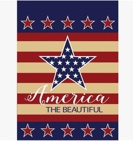 America the Beautiful garden Flag