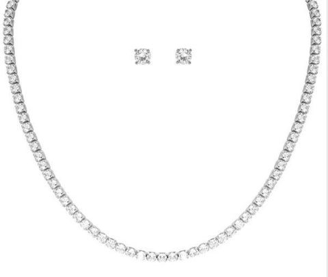 Cubic Zirconia Necklace Set