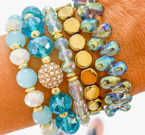 Caribbean stackable bracelets