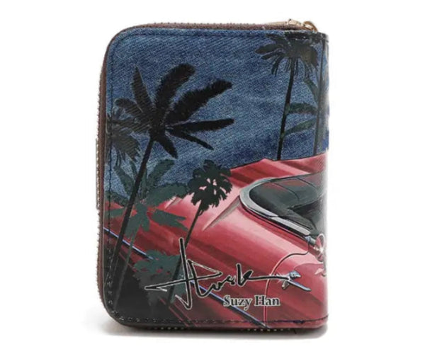Nicole Lee Denim Heart Bifold Wallet