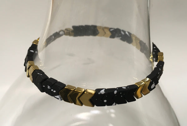 Speckled Leopard stackable Bracelets