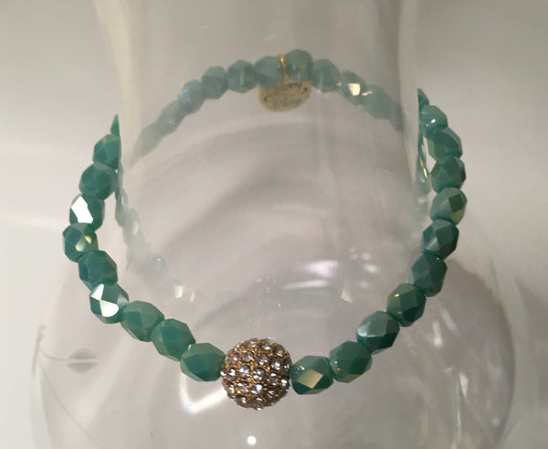 Mint Turquoise stackable bracelets