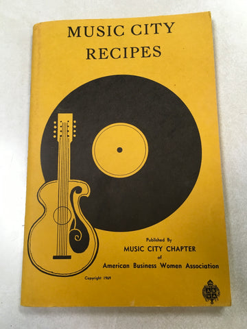Music City Recipes 1969 Vintage