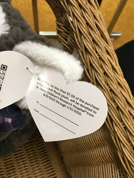 Rosie Plush Blue Puppy St Jude Collectors 2025